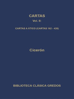 cover image of Cartas II. Cartas a Ático (Cartas 162-426)